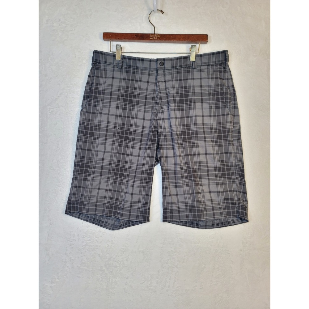 Nike Golf Tour Performance Dri-FIT Plaid Shorts Preppy Mens 35 Check Vacation
